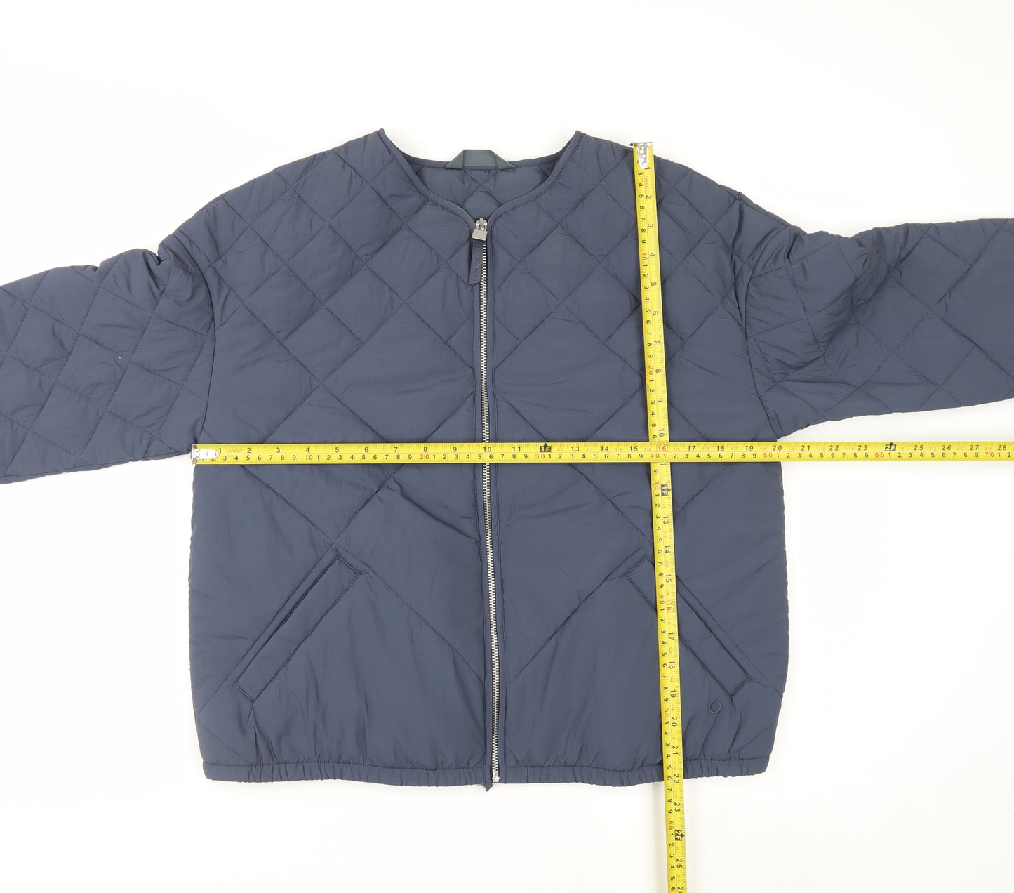 Marks and Spencer Women’s Blue Quilted Full Zip Lightweight Jacket Size 12