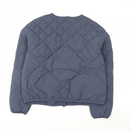 Marks and Spencer Women’s Blue Quilted Full Zip Lightweight Jacket Size 12