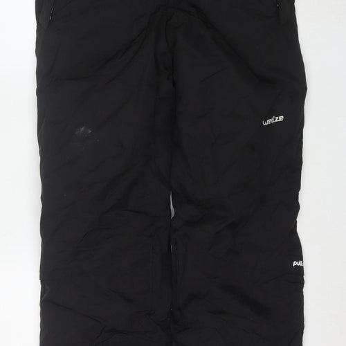 Wedze Men's Black M Ski Snow Pants Insulated Waterproof Trousers