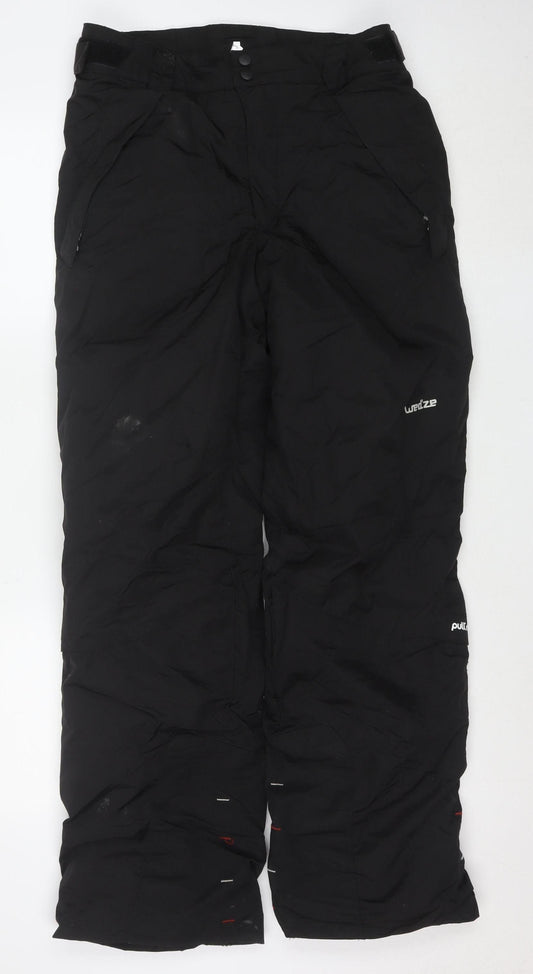 Wedze Men's Black M Ski Snow Pants Insulated Waterproof Trousers