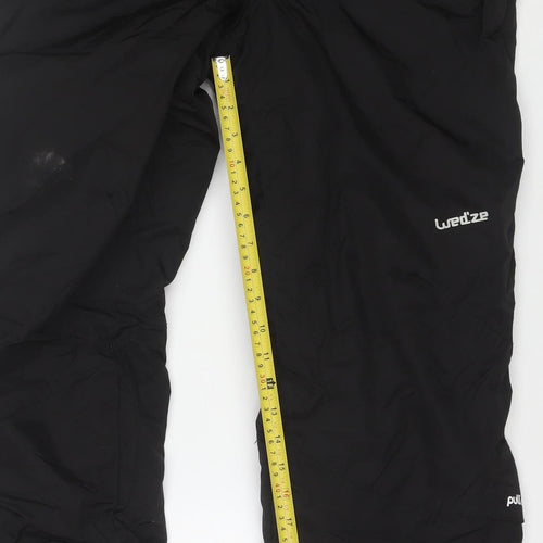 Wedze Men's Black M Ski Snow Pants Insulated Waterproof Trousers