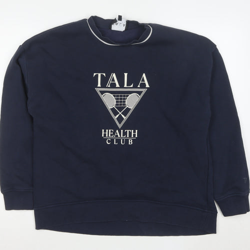 TALA Unisex Blue Small Pullover Sweatshirt Health Club Logo