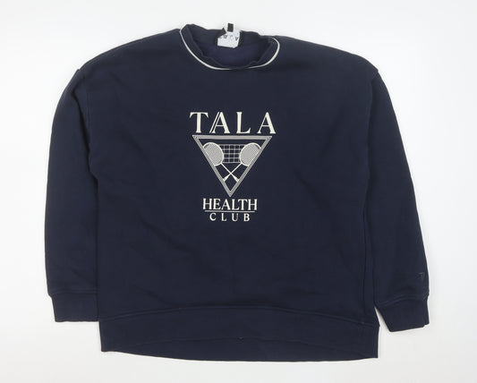 TALA Unisex Blue Small Pullover Sweatshirt Health Club Logo