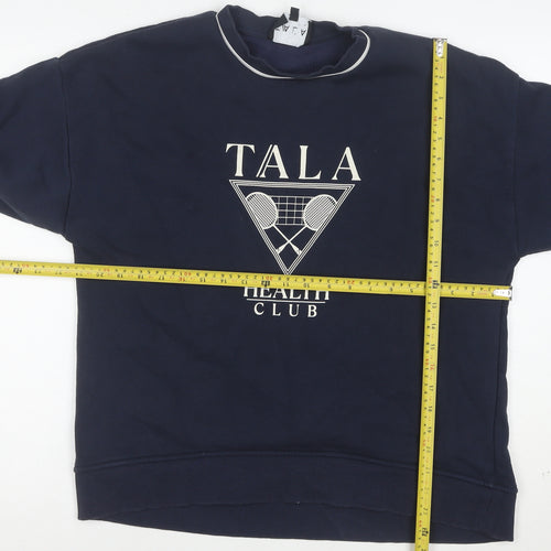 TALA Unisex Blue Small Pullover Sweatshirt Health Club Logo