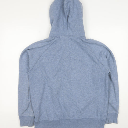 Carhartt Men's Blue Full Zip Hoodie L Cotton Blend Fleece