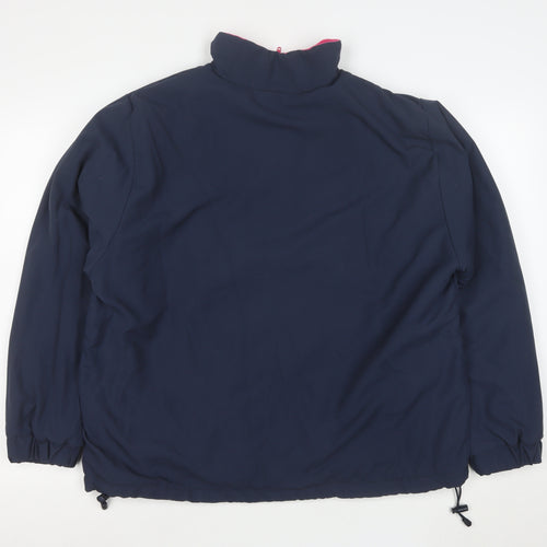 One Up Golf Women's Blue L 1/2 Zip Lined Anorak Jacket