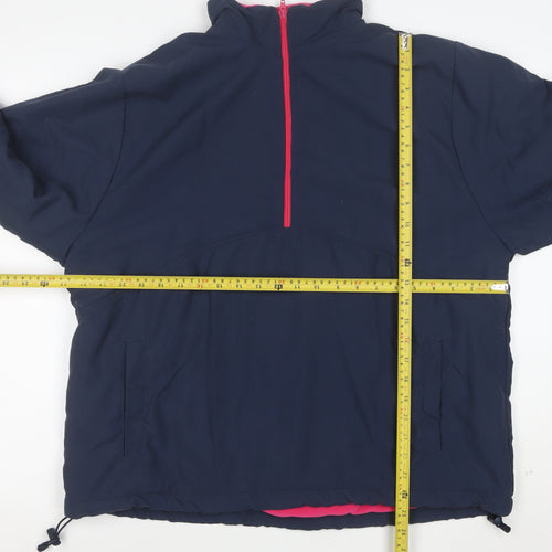 One Up Golf Women's Blue L 1/2 Zip Lined Anorak Jacket