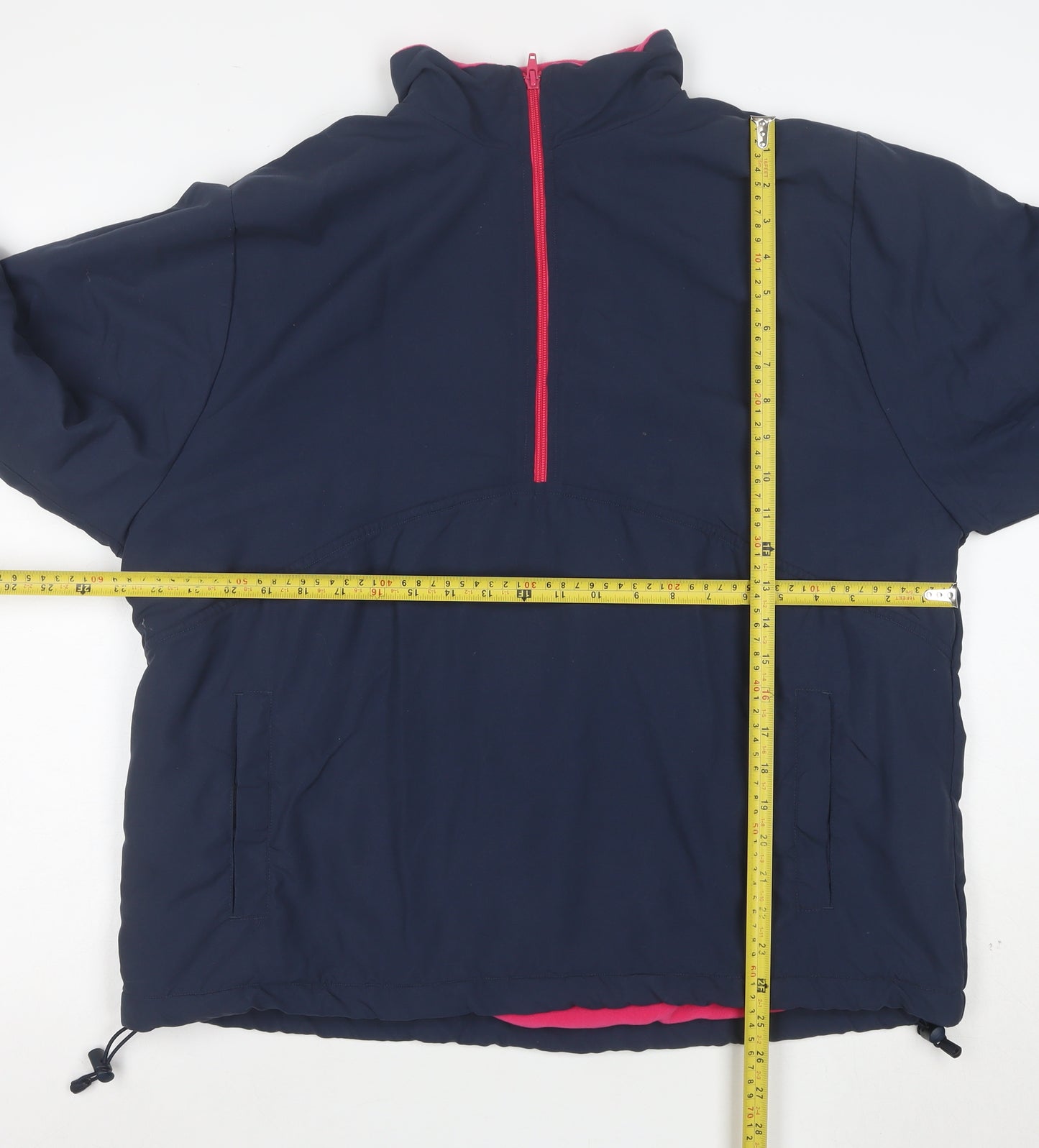 One Up Golf Women's Blue L 1/2 Zip Lined Anorak Jacket
