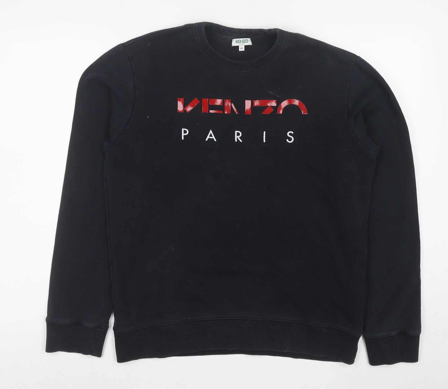 Kenzo Paris Mens Black Medium Crew Neck Logo Sweatshirt