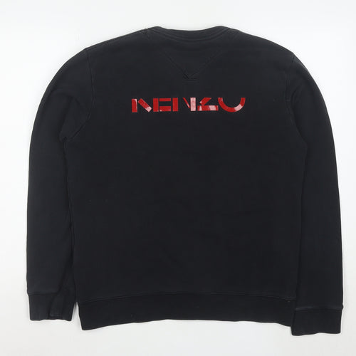 Kenzo Paris Mens Black Medium Crew Neck Logo Sweatshirt