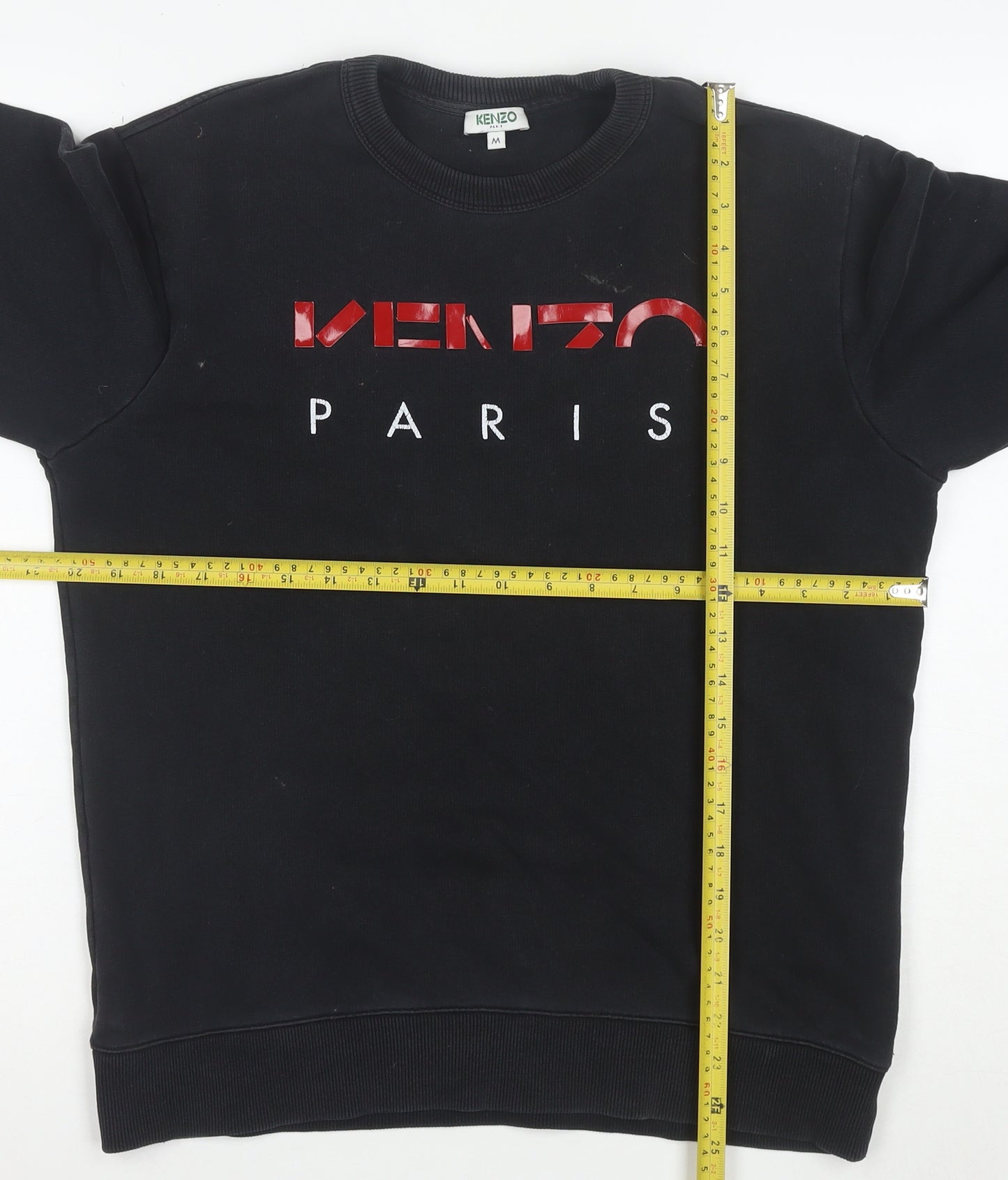 Kenzo Paris Mens Black Medium Crew Neck Logo Sweatshirt