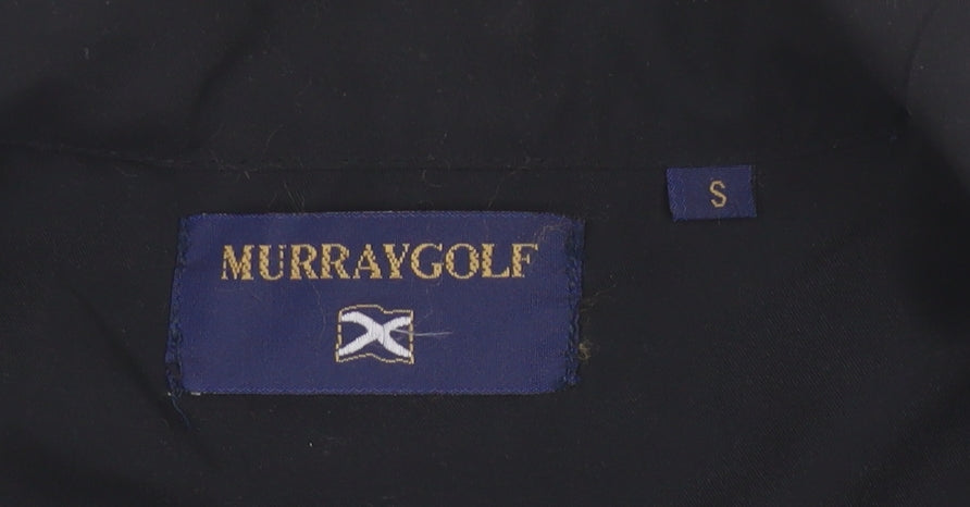 Murray Golf Men's Grey 1/4 Zip Short Sleeve Pullover Windbreaker Sweatshirt Size S