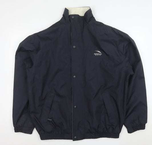 Donnay Golf Mens Blue Windbreaker Jacket Size M Water Resistant