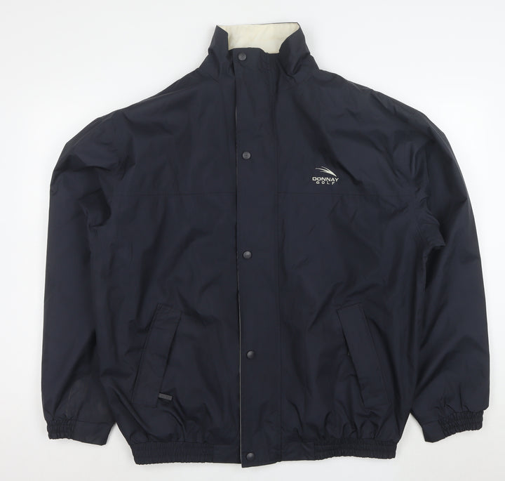 Donnay Golf Mens Blue Windbreaker Jacket Size M Water Resistant