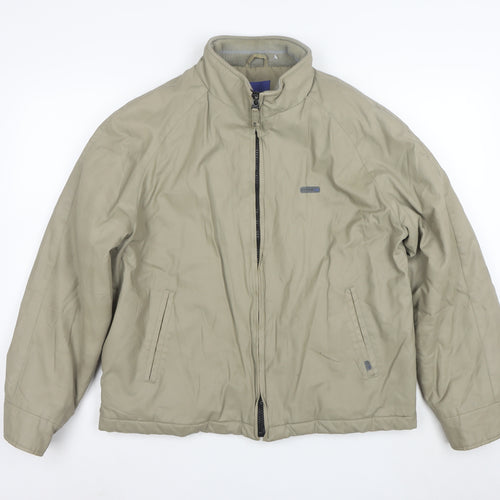 Furterrap Men's Beige Medium Full Zip Lined Jacket Windproof Casual