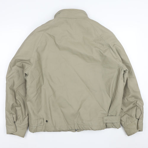 Furterrap Men's Beige Medium Full Zip Lined Jacket Windproof Casual