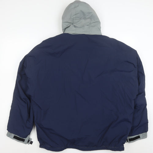 Gotcha Snowgear Men's Grey Hooded Ski Jacket Size L Waterproof