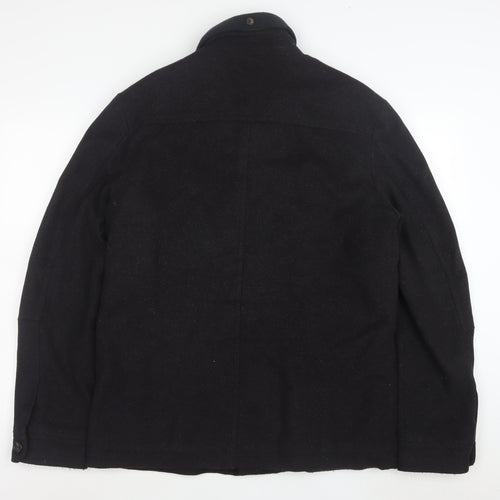 Ted Baker Men's Black Wool Jacket Size L Classic Field Style