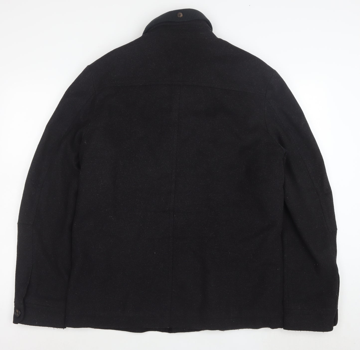 Ted Baker Men's Black Wool Jacket Size L Classic Field Style