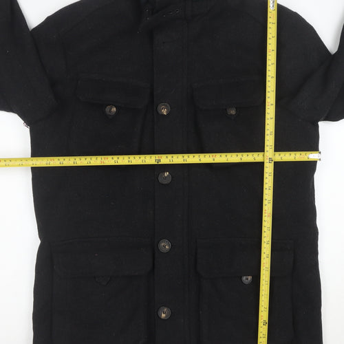 Ted Baker Men's Black Wool Jacket Size L Classic Field Style