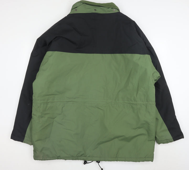 Adventure Sports Men's Green XL Parka Jacket Polyester Lined