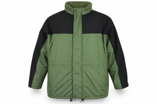 Front view of Adventure Sports Men's Green XL Parka Jacket Polyester Lined