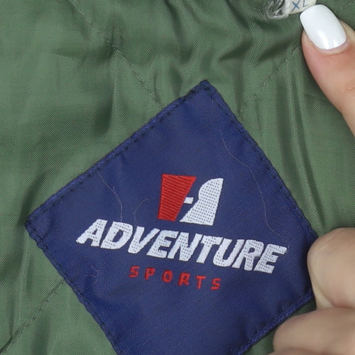 Adventure Sports Men's Green XL Parka Jacket Polyester Lined