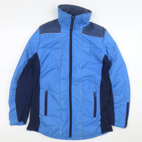 Aquatona Womens Blue Size 16 Puffer Jacket with Zip Pockets