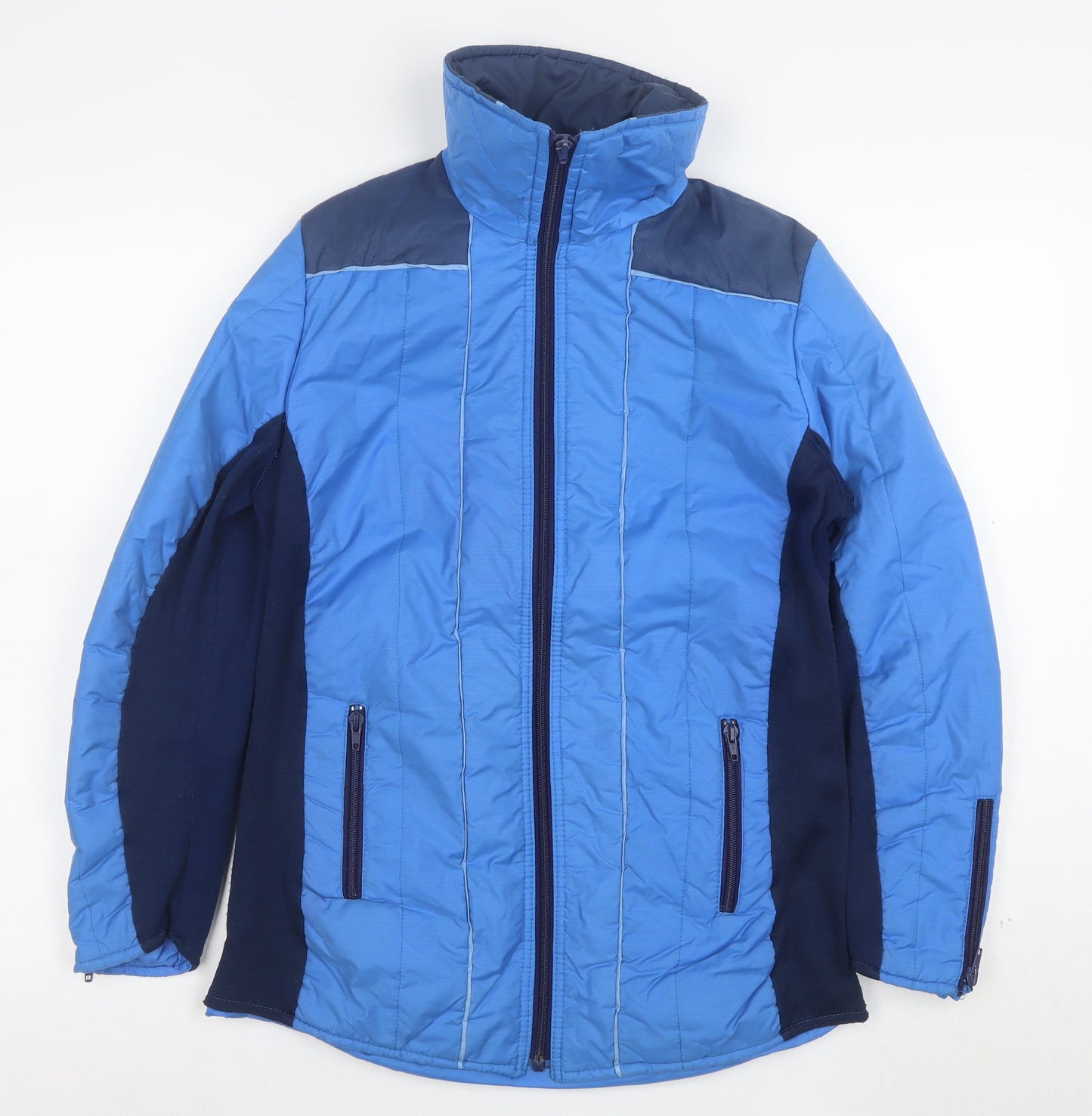 Aquatona Womens Blue Size 16 Puffer Jacket with Zip Pockets