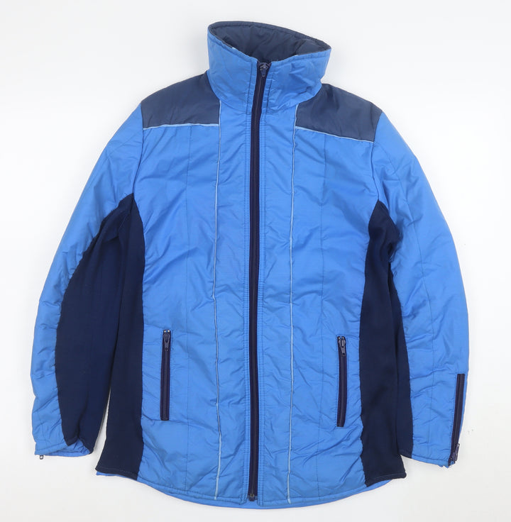 Aquatona Womens Blue Size 16 Puffer Jacket with Zip Pockets