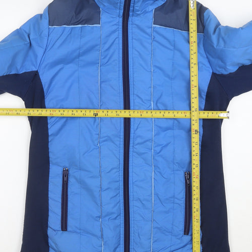 Aquatona Womens Blue Size 16 Puffer Jacket with Zip Pockets