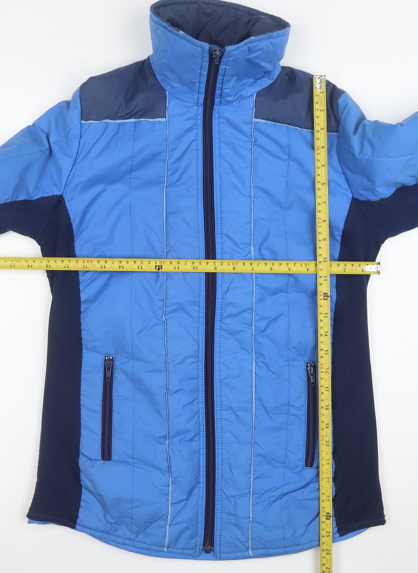 Aquatona Womens Blue Size 16 Puffer Jacket with Zip Pockets