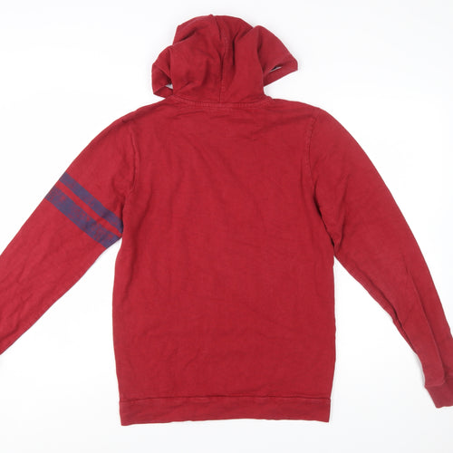 s.Oliver Boys Red Pullover Hoodie XL 176 Cotton Graphic Print Long Sleeve