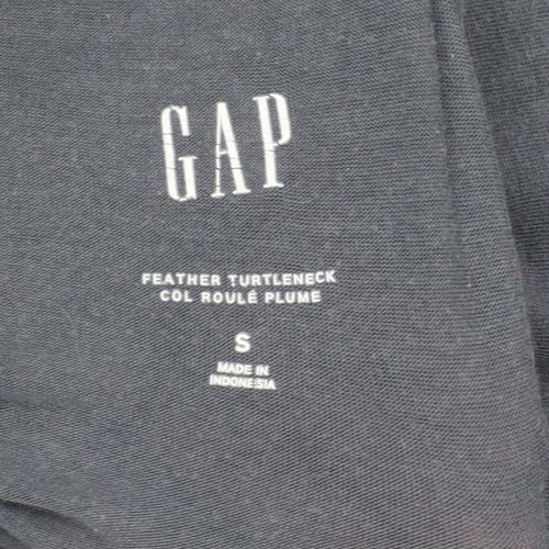 GAP Women's Blue Feather Turtleneck Long Sleeve Top Size S