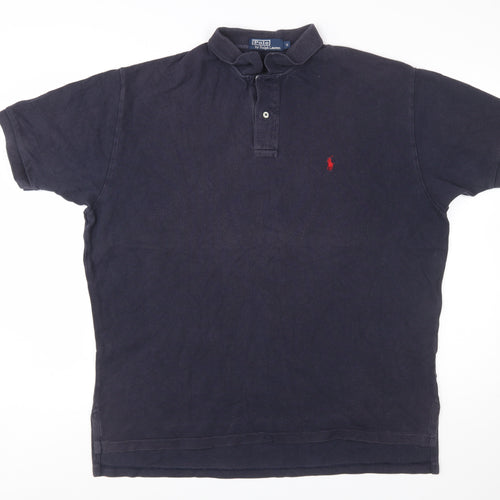 Ralph Lauren Men's Blue Cotton Polo Shirt Size Small