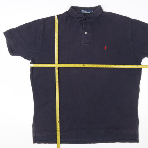 Ralph Lauren Men's Blue Cotton Polo Shirt Size Small