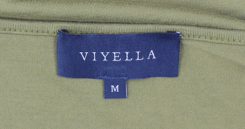 Viyella Women's Green 3/4 Sleeve Stretch Jersey Top Size M