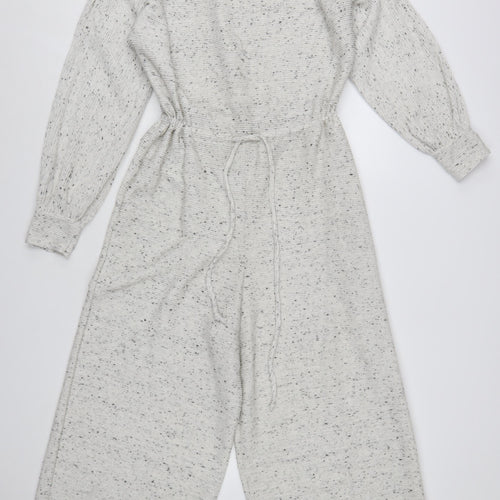 ASOS DESIGN Women’s Ivory Fleck Knit Wide-Leg Jumpsuit UK 10