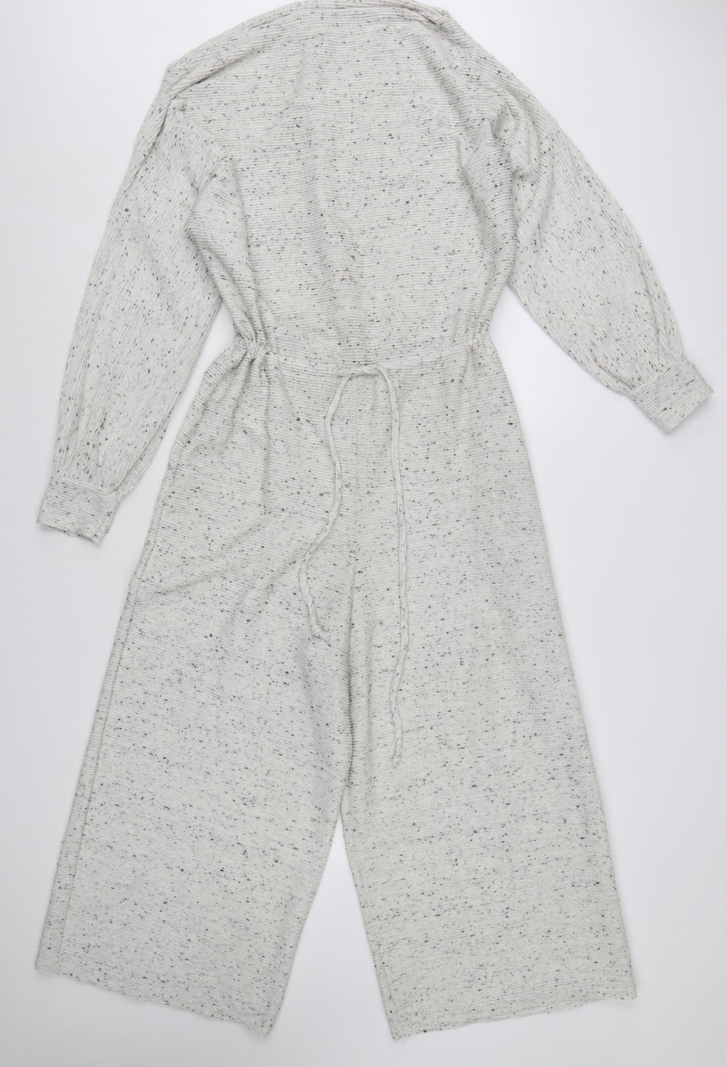 ASOS DESIGN Women’s Ivory Fleck Knit Wide-Leg Jumpsuit UK 10