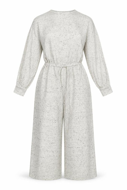 ASOS DESIGN Women’s Ivory Fleck Knit Wide-Leg Jumpsuit UK 10