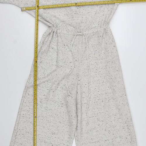 ASOS DESIGN Women’s Ivory Fleck Knit Wide-Leg Jumpsuit UK 10