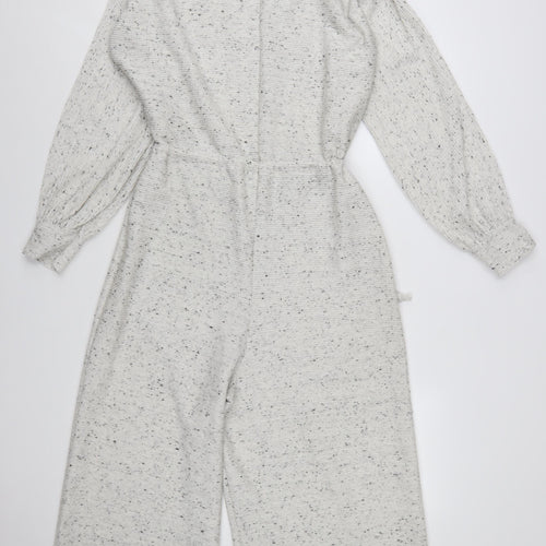 ASOS DESIGN Women’s Ivory Fleck Knit Wide-Leg Jumpsuit UK 10