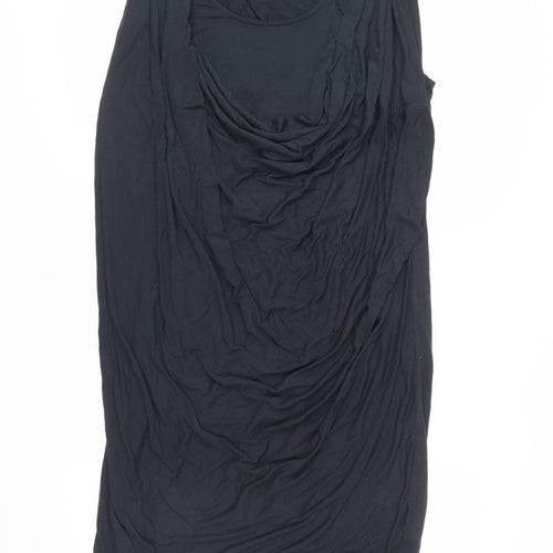 Firetrap Womens Black L Jersey Cowl Neck T-Shirt Dress