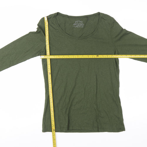 FatFace Women Green 3/4 Sleeve Basic Jersey T-Shirt Size 12