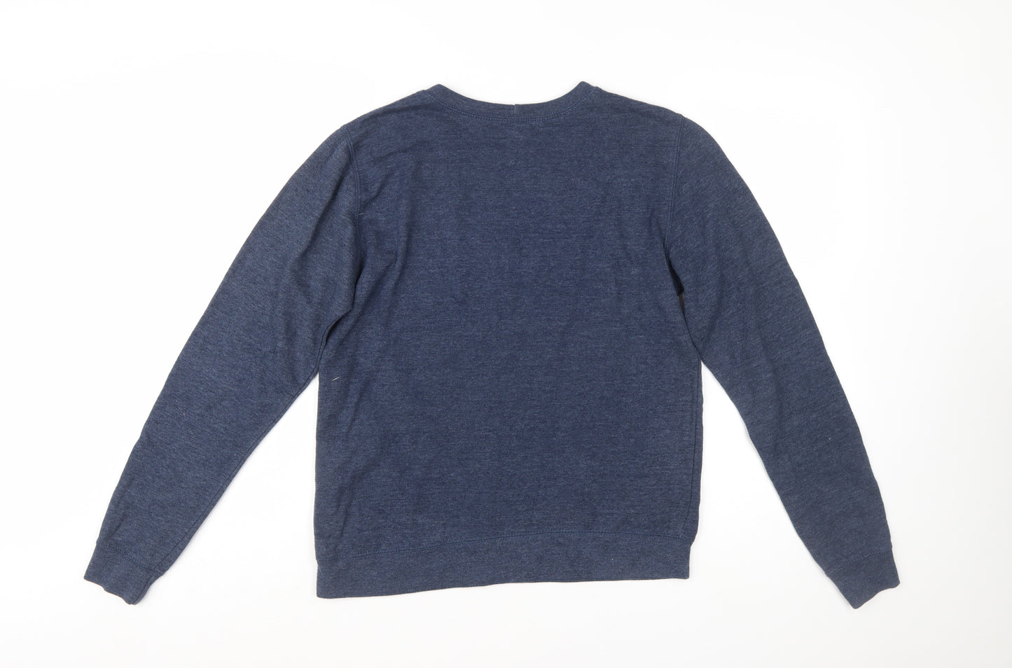 Batch1 Women's Blue Rainbow Graphic Pullover Sweatshirt Medium