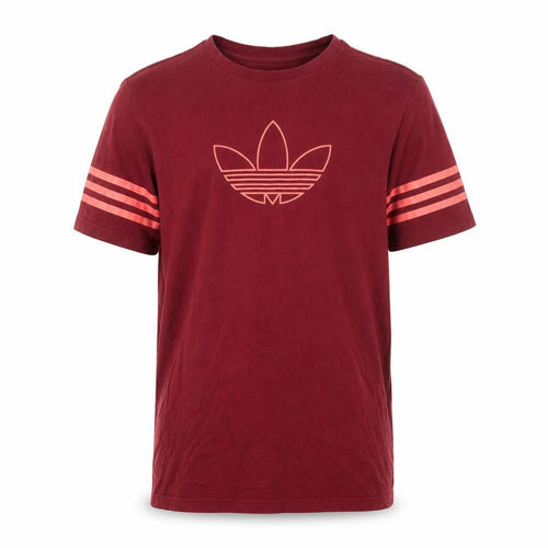 Adidas Boys Red Short Sleeve Crew Neck Cotton T-Shirt 14-15 Years