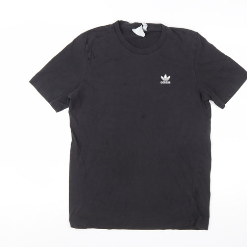 Adidas Men's Black Crew Neck Short Sleeve T-Shirt Size S