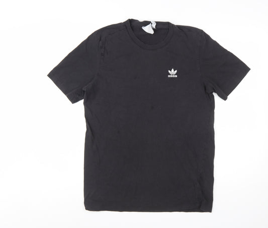Adidas Men's Black Crew Neck Short Sleeve T-Shirt Size S