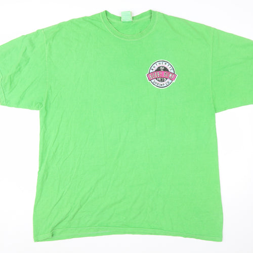 Bubba Gump Shrimp Co. Men's Green 2XL Graphic Cotton T-Shirt
