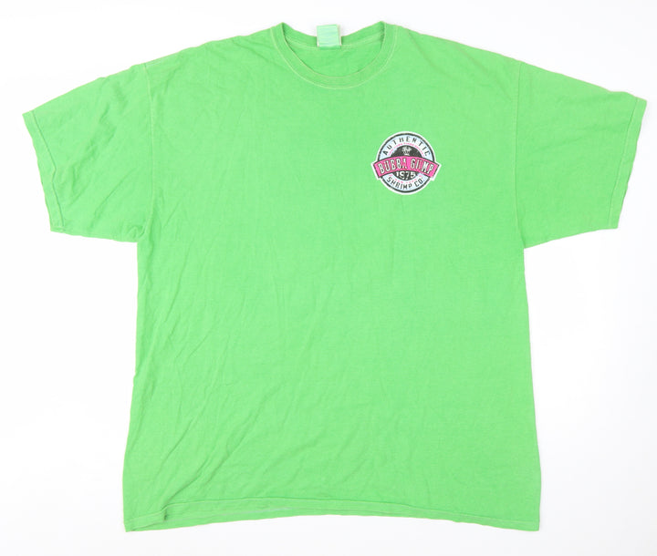Bubba Gump Shrimp Co. Men's Green 2XL Graphic Cotton T-Shirt